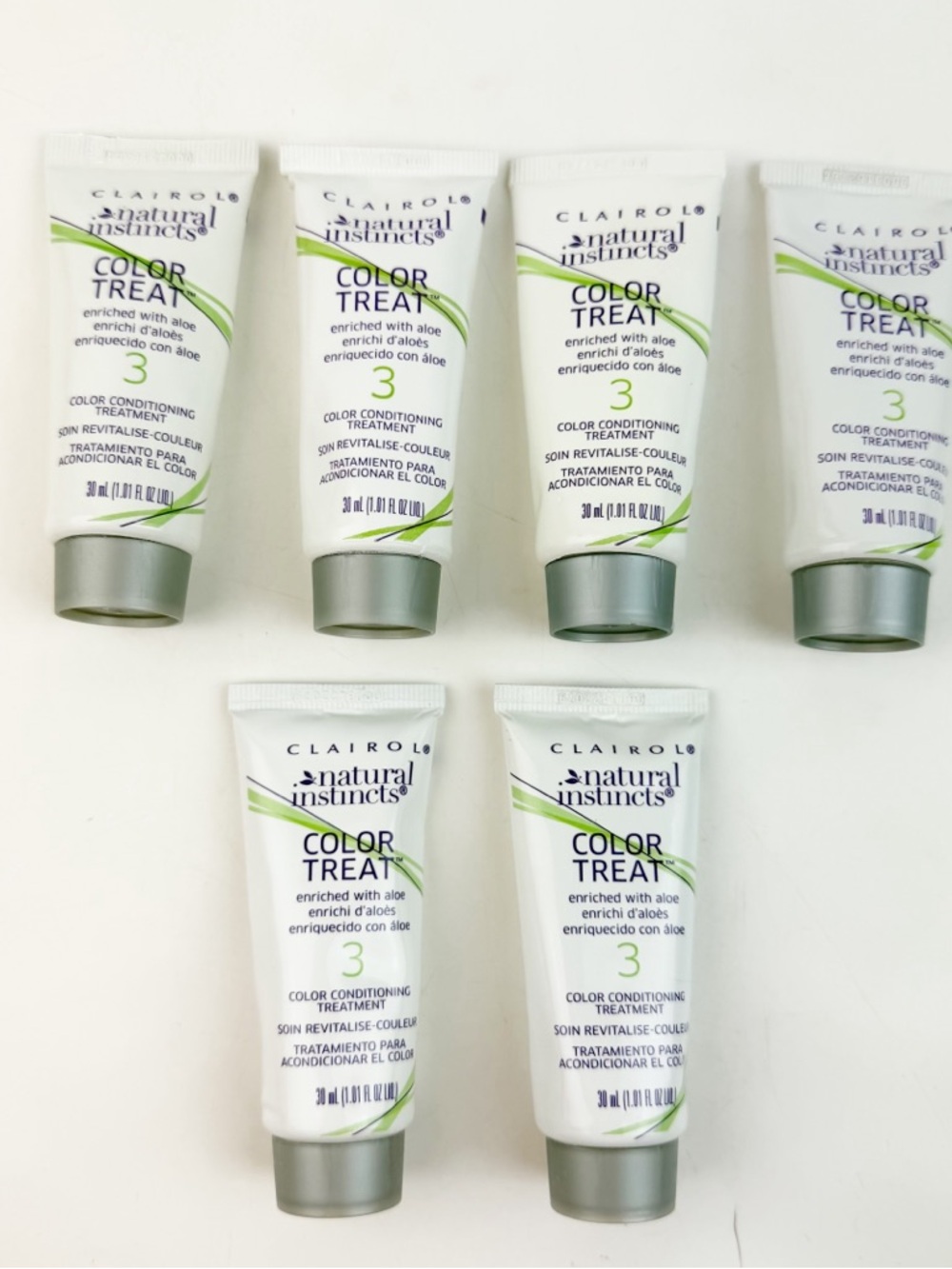SIX Clairol Natural Instincts Color Treat Color Conditioning Treatment 1.01oz ea